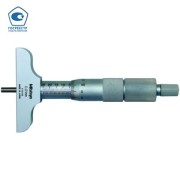 Depth Micrometer, Interchangeable Rods 0-75mm, 101mm Base