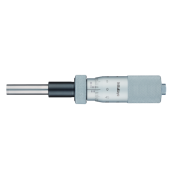 Micrometer Head, Medium-sized Type with D=8mm Spindle, 0-25mm, 0,01mm, Flat, with Spindle Lock, w/o Ratched