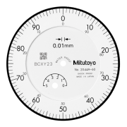 Dial Gauge, Flat Back, ISO Type IP64, 5mm, 0,01mm