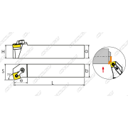 MSKNR3232P15 Резец токарный (державка) по металлу