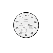Dial Gauge, Flat Back, ISO Type 10mm, 0,01mm