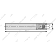 XCH20-100-M10 Цилиндрический хвостовик для сменных фрезеных головок