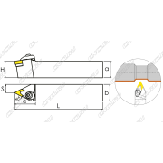 DDPNN3232P15 Резец токарный (державка) по металлу