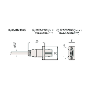 Кабель Digimatic, плоский 10-контактный 5m