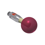 Stylus M2 ruby ball Ø6,0mm ceramic stem Ø2,0mm, base stainless steel Ø3,0mm L 10,0mm, ML 10,0mm