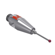 Stylus M2 ruby ball Ø0,5mm carbide stem Ø0,7mm, stainless steel base Ø3,0mm, L 10,0mm, ML 4,0mm