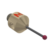 Stylus M5 ruby ball Ø2,0mm, carbide stem Ø1mm, titanium base Ø10,0mm, L20mm, ML 11mm