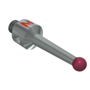 Machine Tool Stylus M4 ruby ball 3,0mm stainless steel stem Ø 3,0mm, base stainless steel Ø7,0mm, L 18,5mm, ML13,0mm -components hard soldered