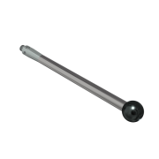 Stylus M2 diamond coated ball 5,0mm carbide stem Ø2,5mm, stainless steel base Ø3,0mm, L40mm, ML 40mm
