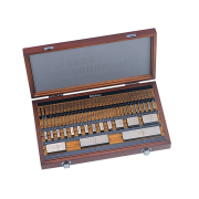 Gauge Block Set, Metric, Ins.Cert., ASME 76 Blocks, Grade 0, Steel, Square Type