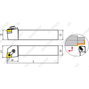 MCLNL3232P12 Резец токарный (державка) по металлу
