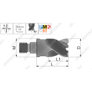 S4GP10055185M5-JF530M Сменная фрезерная головка