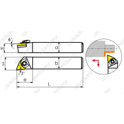 WTJNL1313H16 Резец токарный (державка) по металлу