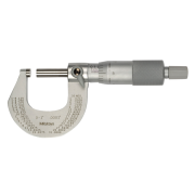 Outside Micrometer with Cr Finish Frame 0-1", Ratchet, 0,0001"