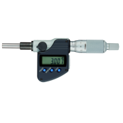 Digital Micrometer Head, 0-1" Flat Spi., 0,375" Plain Stem. w/o Rat.