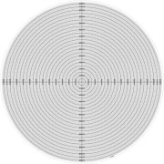 Overlay chart  for Measuring Projector Ø 600 mm