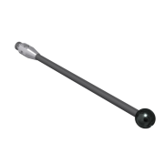Stylus M3 diamond coated ball 5,0mm carbide stem Ø2mm, stainless steel base Ø4,0mm, L50mm, ML 50mm