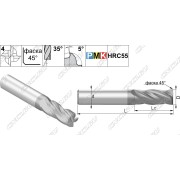 PMK8.z4.20.65.165.35.F050 TiAlN Фреза концевая твердосплавная по металлу