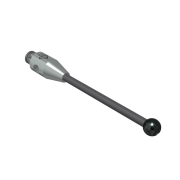 Stylus M2 diamond coated ball 2,05mm carbide stem Ø1mm, stainless steel base Ø3mm, L20mm, ML15mm