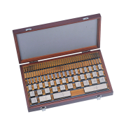 Gauge Block Set, Metric, Ins. Cert.,ASME 112 Blocks, Grade 00, Steel, Square Type