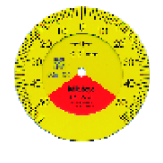Dial Gauge, Flat Back, ISO Type One Revolution, Shock- & Dustproof, 1mm, 0,01mm