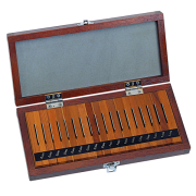 Gauge Block Set, Metric, Ins. Cert., ISO 18 Blocks, Grade 2, Steel
