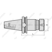 Патрон резьбонарезной для цанг ER20 с механизмом осевой компенсации BT50-TER20