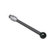 Stylus M3 diamond coated ball 4,0mm carbide stem Ø2mm, stainless steel base Ø4,0mm, L30mm, ML 27mm