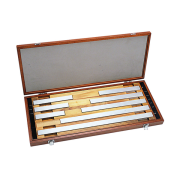 Gauge Block Set, Metric, Ins. Cert.,ASME 8 Blocks, Grade 2, Steel, Square Type