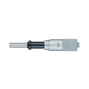 Micrometer Head, Medium-sized Type with D=8mm Spindle, 0-25mm, 0,01mm, Flat, with Clamp Nut, w/o Ratched