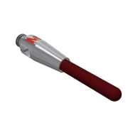 Cylinder stylus M2 ruby Ø1,5mm base stainless steel Ø3,0mm L 14,25mm, ML 7,25mm