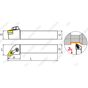 MDJNR4040R15 Резец токарный (державка) по металлу