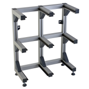 Rack for six pallets For loading receiver pallet system CMM fixtures, eco-fix series
