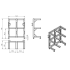 Rack for six pallets For loading receiver pallet system CMM fixtures, eco-fix series Rack for six pallets For loading receiver pallet system CMM fixtures, eco-fix series