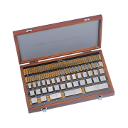 Gauge Block Set, Metric, Ins. Cert.,ASME 103 Blocks, Grade 2, Steel, Square Type