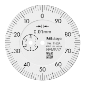Dial Gauge, Lug Back, ISO Type Back Plunger Design, Reverse Dial Face, 5mm, 0,01mm