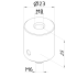 Adapting bolt for master ball CMM fixtures, eco-fix series Adapting bolt for master ball CMM fixtures, eco-fix series