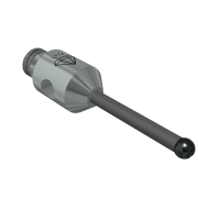 Stylus M2 diamond coated ball 1,0mm carbide stem Ø0,8mm, stainless steel base Ø3,0mm, L10mm, ML 6mm