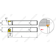 SCACR1010E06 Резец токарный (державка) по металлу