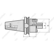 Оправка для насадных фрез BT50-FMB27-300