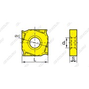 XSEQ1204-SD2136 Пластина фрезерная
