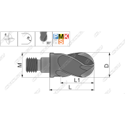S4GP16085235BM8-JF520M Сменная фрезерная головка