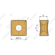 SNMX100512-GM-HS5130 Пластина фрезерная