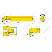 MXR-6-R0.2-L22-JF610M Мини-резец для обратного точения