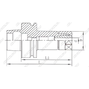 Патрон цанговый HSK63F-ER32-070