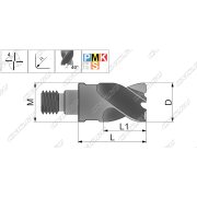 S4GP10055185R300M5-JF530M Сменная фрезерная головка