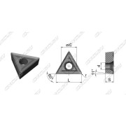 TPGH080202L-HR1135 Пластина токарная