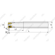 EXN03R-25-160-C25-4T  высокоскоростная фреза со сменными пластинами