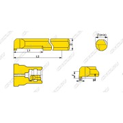MGR-4-B1.5-L10-JF610M Мини-резец для обработки внутренних прямоугольных канавок с радиусной фаской
