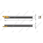 KTPR-1010-115 Державка токарная по металлу